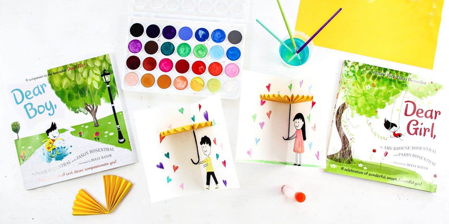 How To Make Watercolor Umbrella Cards By Harperkids Medium