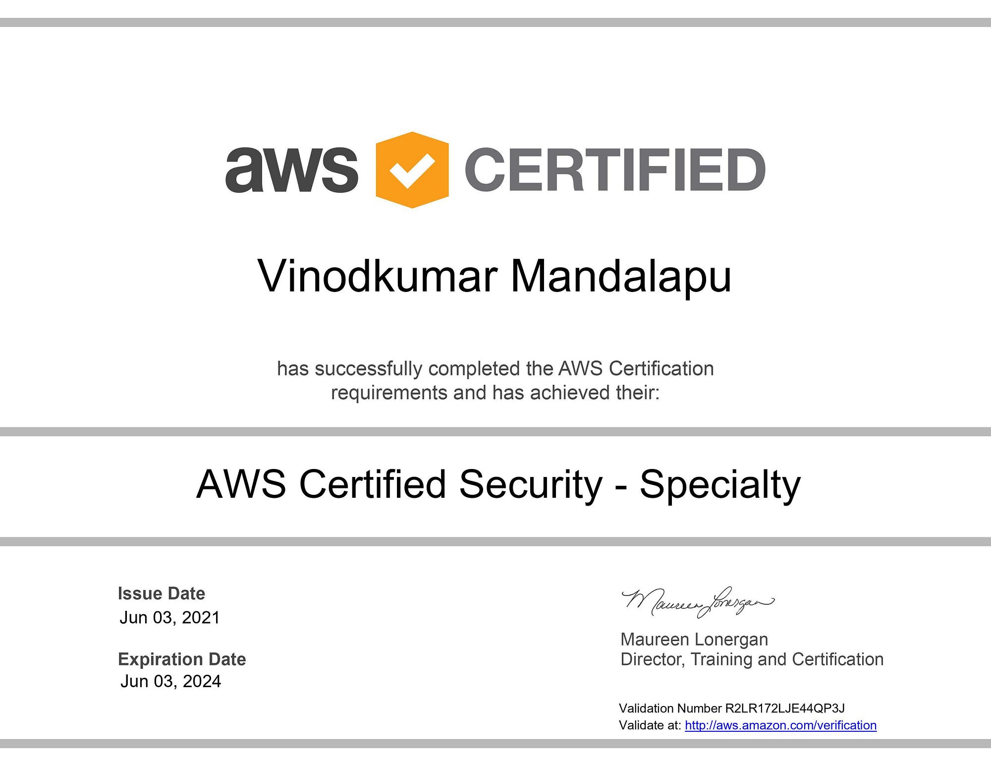 How I Passed Aws Security Specialty Exam By Vinodkumar Mandalapu Towards Aws
