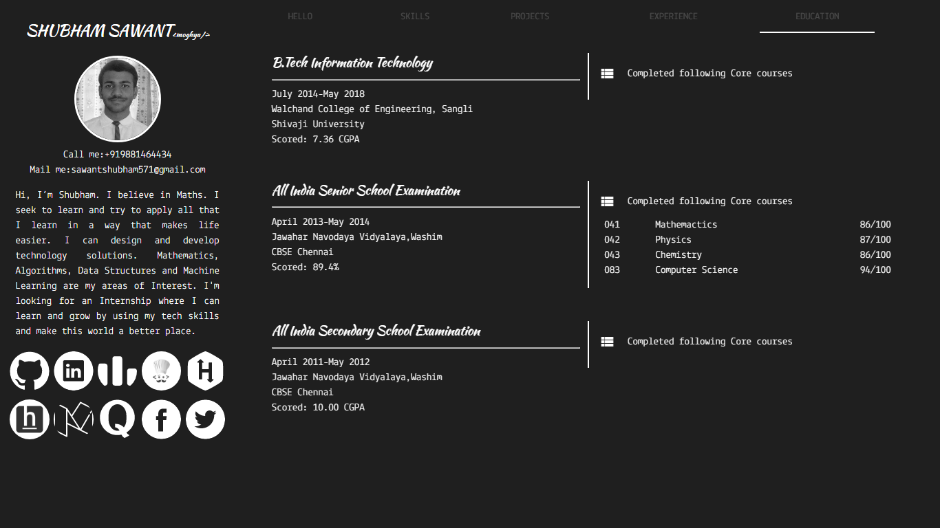 Developer Profile Template 2017 - howcatcancode - Medium
