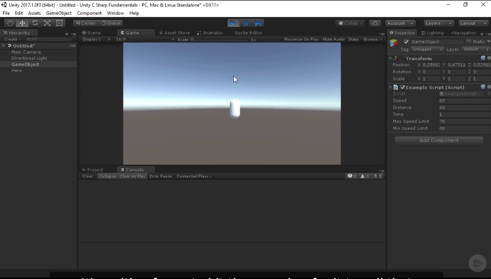 Unity: programación de videojuego básica en C#. Parte 2: controlando el ...