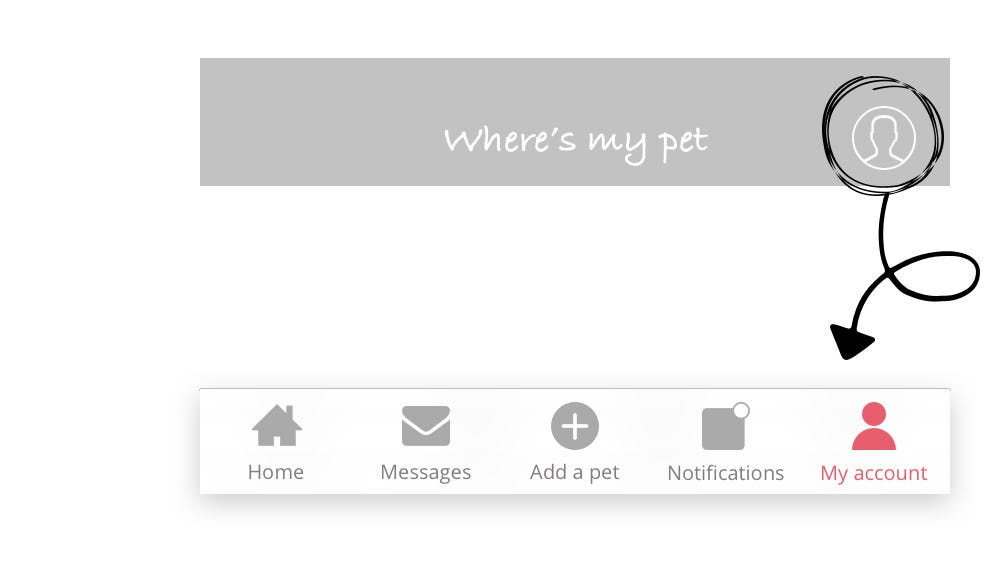 Where’s my pet? Case Study Muzli Design Inspiration