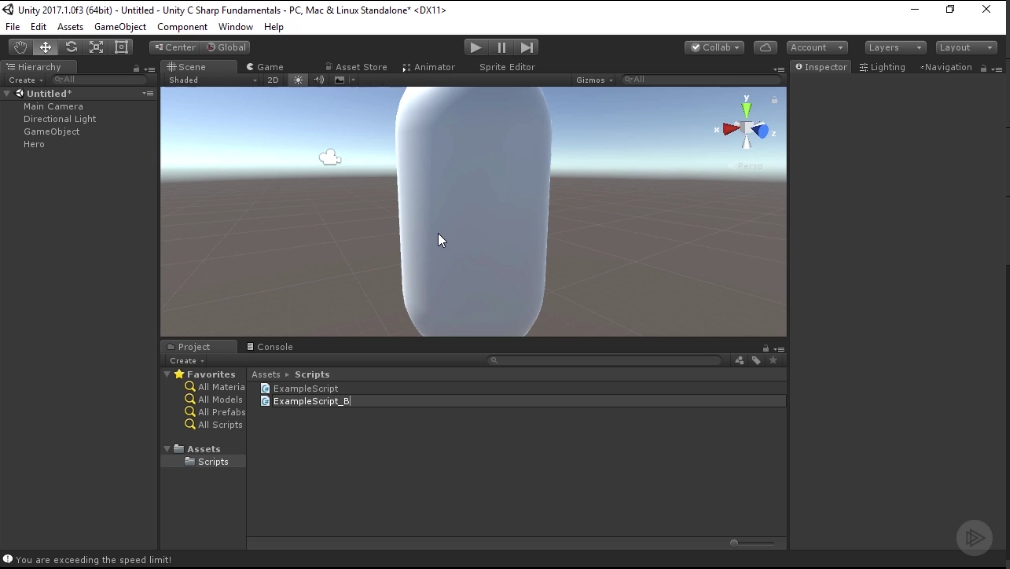 Unity: programación de videojuego básica en C#. Parte 2: controlando el ...