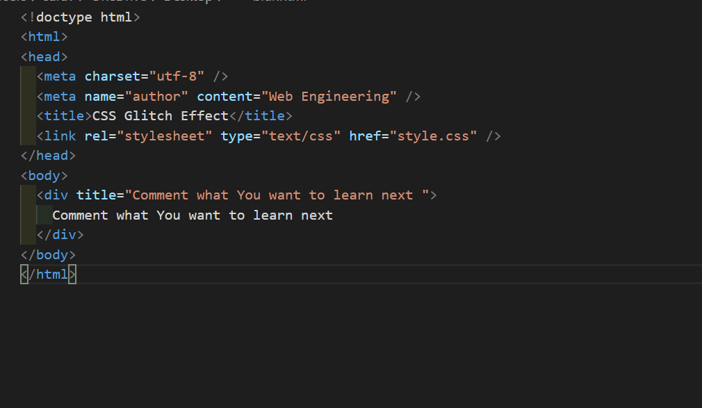 Css Glitch Effect Today Let S See How To Make A Text By Saravananvijayamuthu Web Engineering Medium