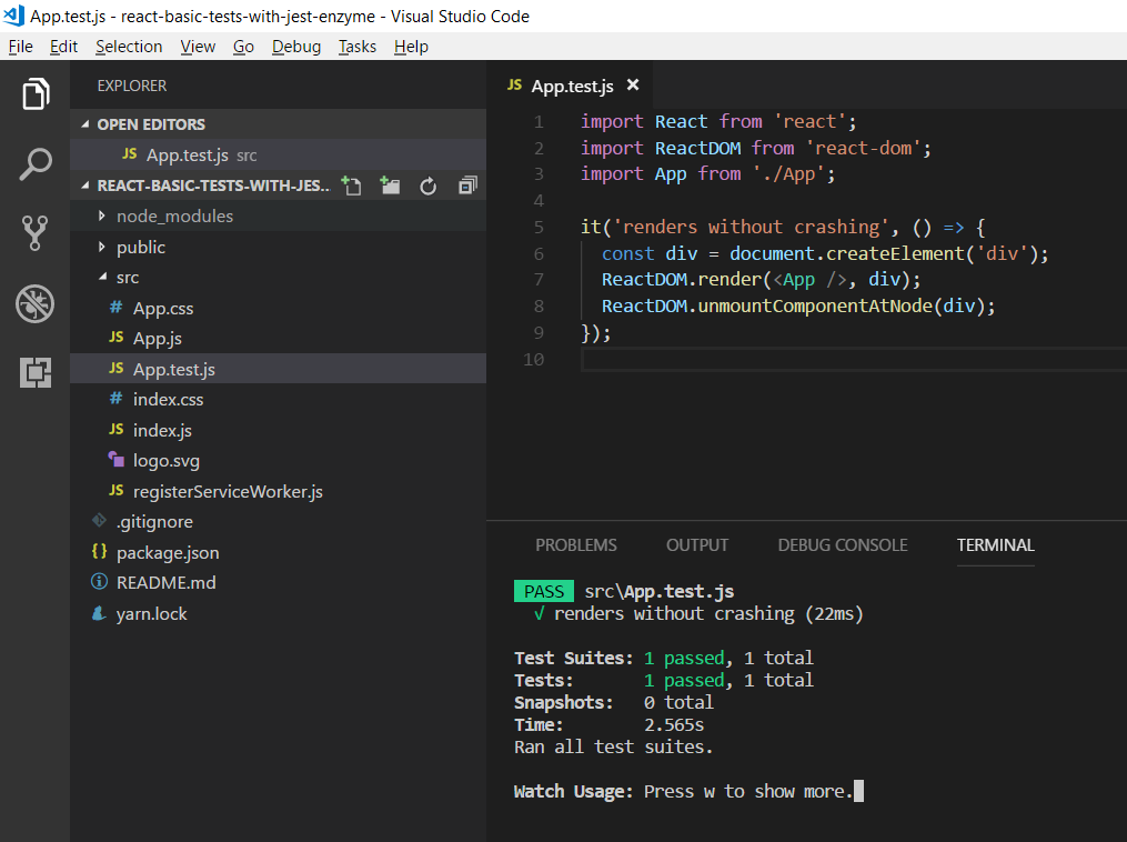 React tips — Testing React Component with Jest + Enzyme (basics)