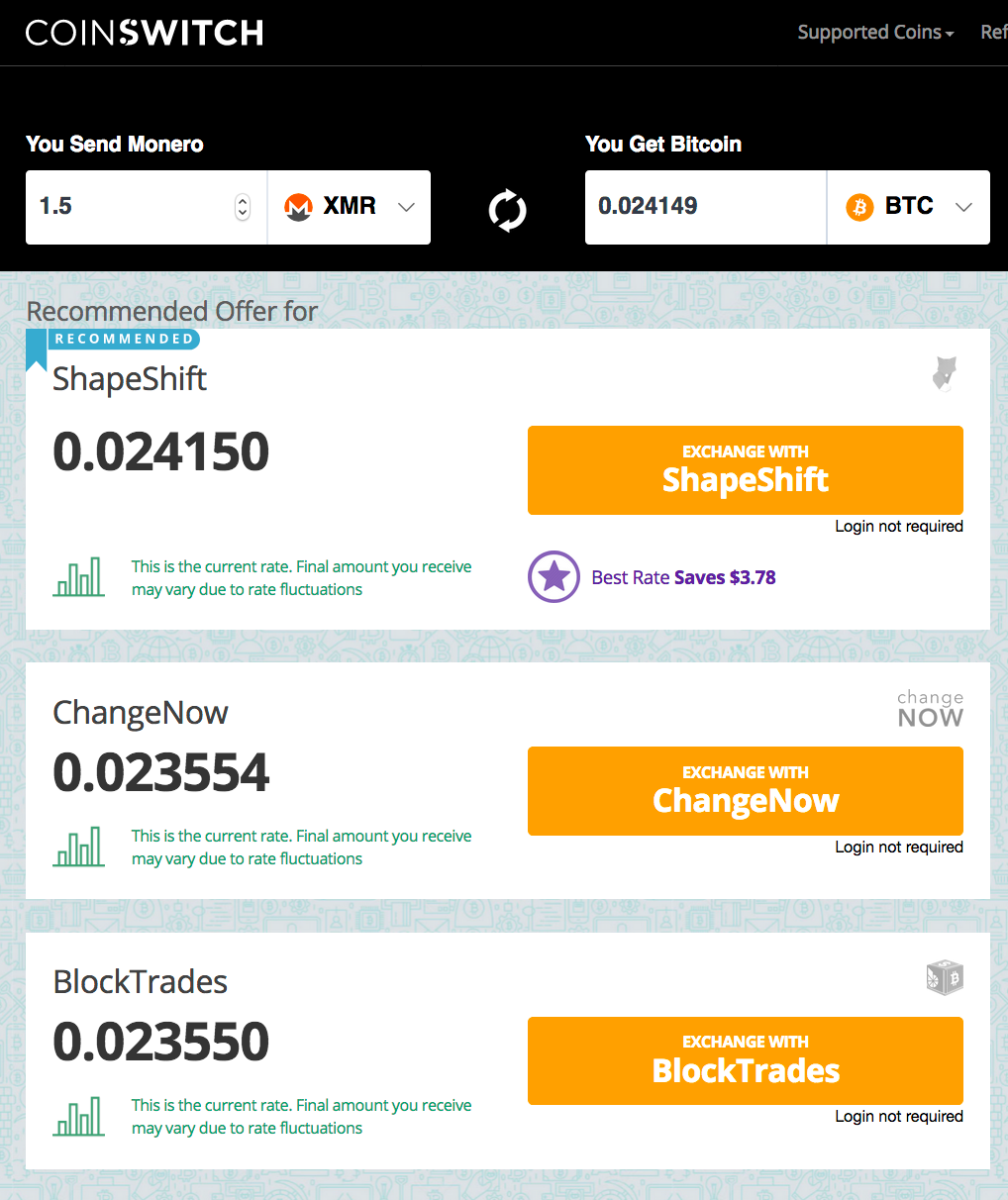 wallet bitcoin monero