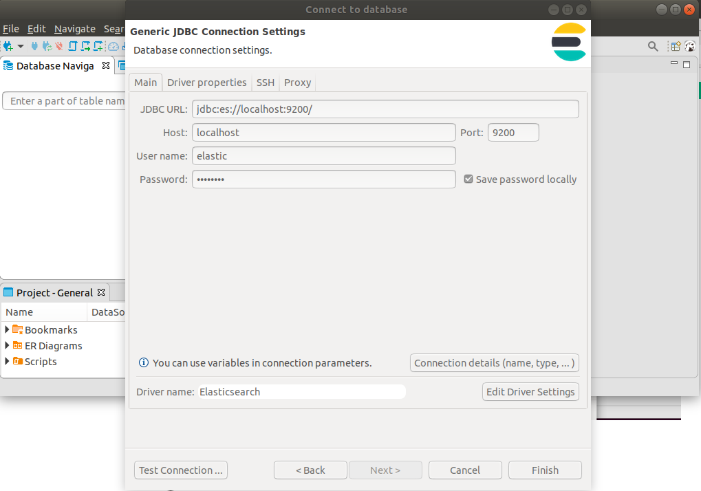 Elasticsearch jdbc driver