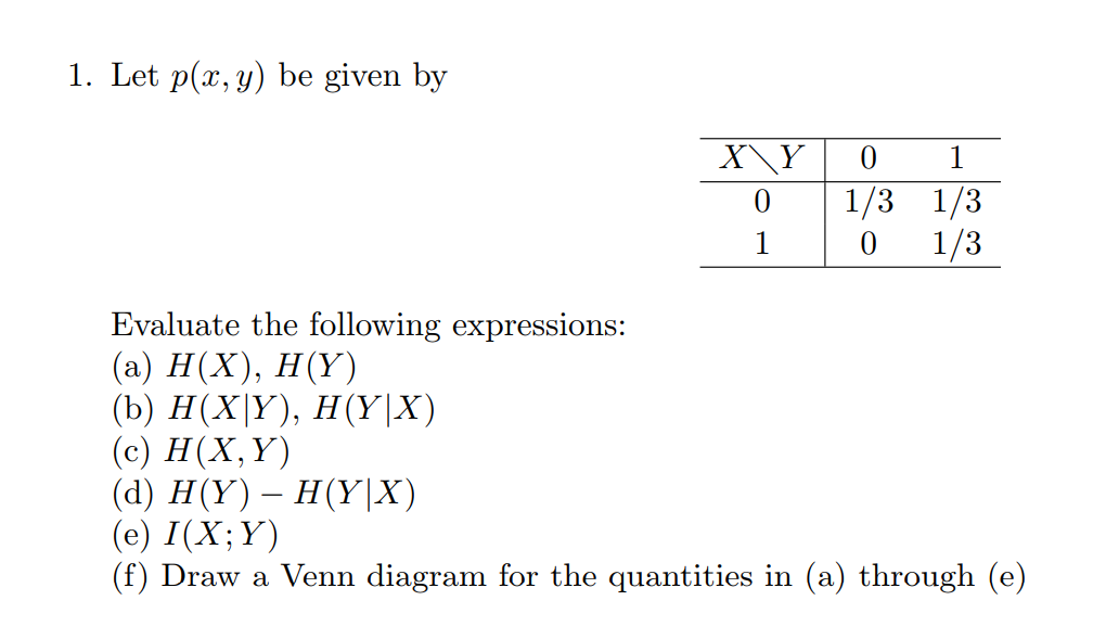 Archived Post Solving Conditional Entropy Problems By Jae Duk Seo Medium