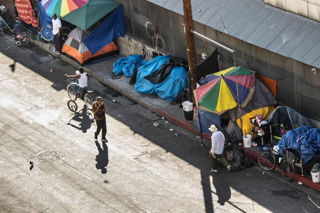 Stephanie from “The White Tent” on Skid Rodeo from Skid Row LA, CA