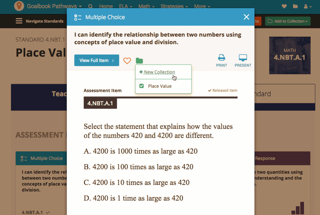 How to Create Your First Collection in Goalbook Pathways by Ryan