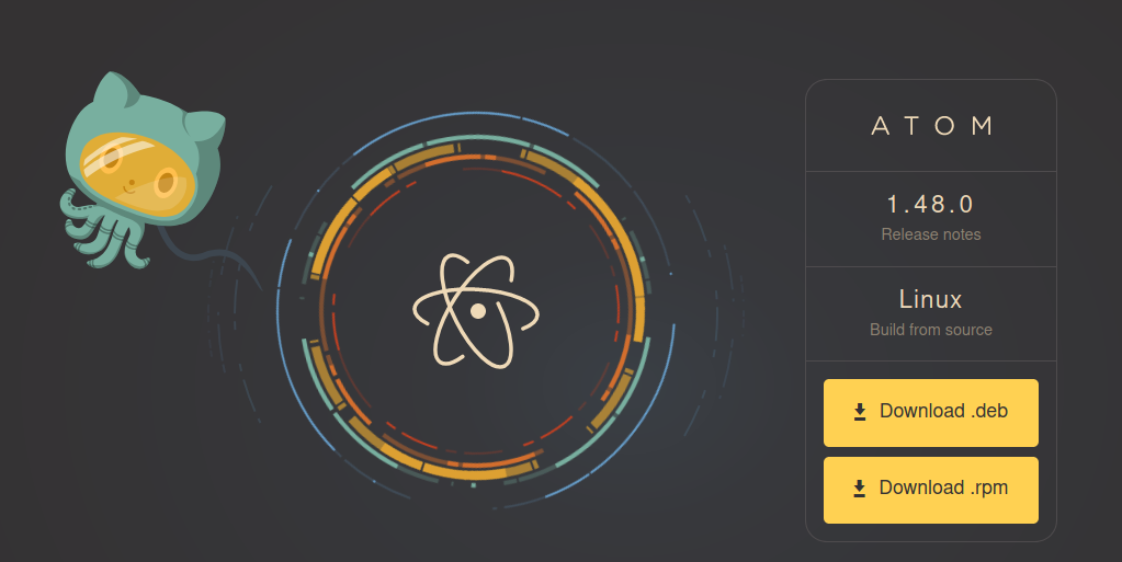 One line command to install Atom editor on Ubuntu 20.04 LTS by