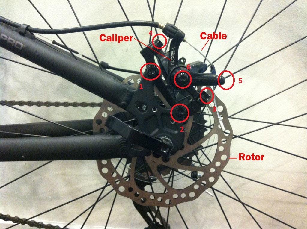 adjusting disc brakes