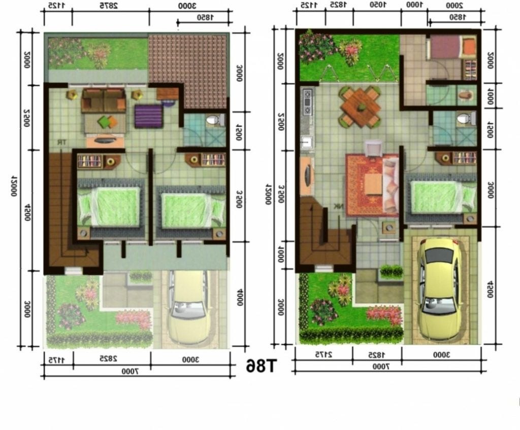 Desain Rumah Minimalis 2 Lantai Type 21 2020 Rumah Minimalis Modern