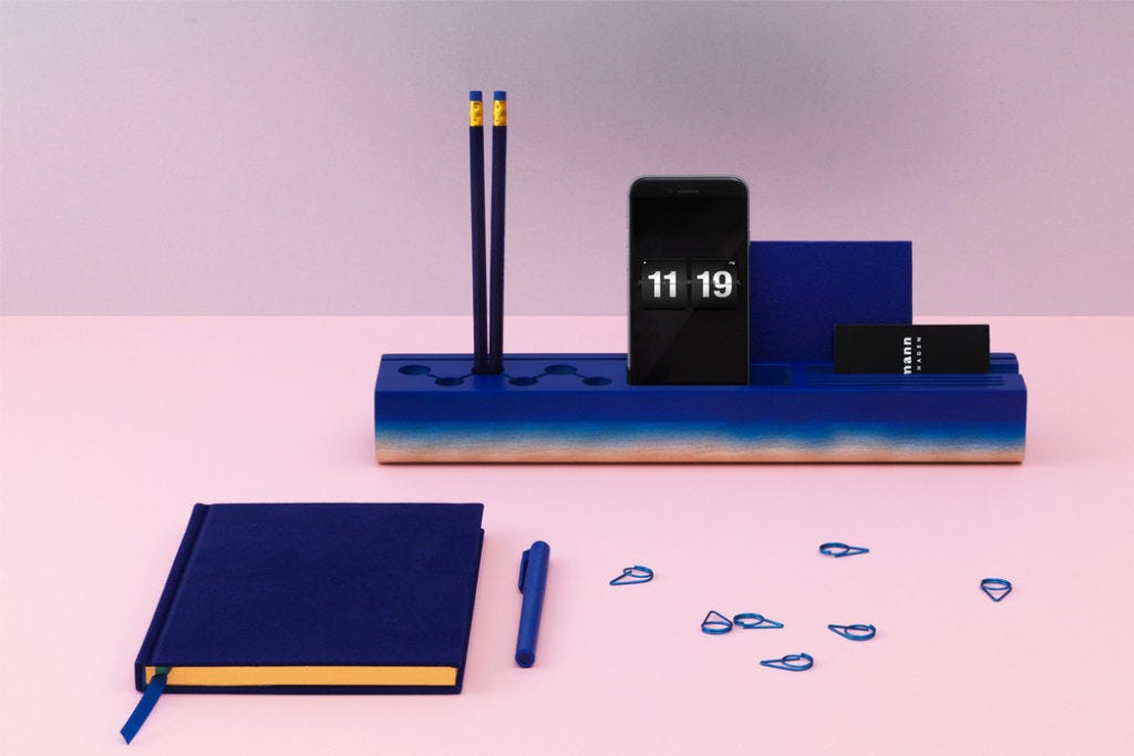 A Colorful Gradient Desk Organizer That Brightens Your Day Up