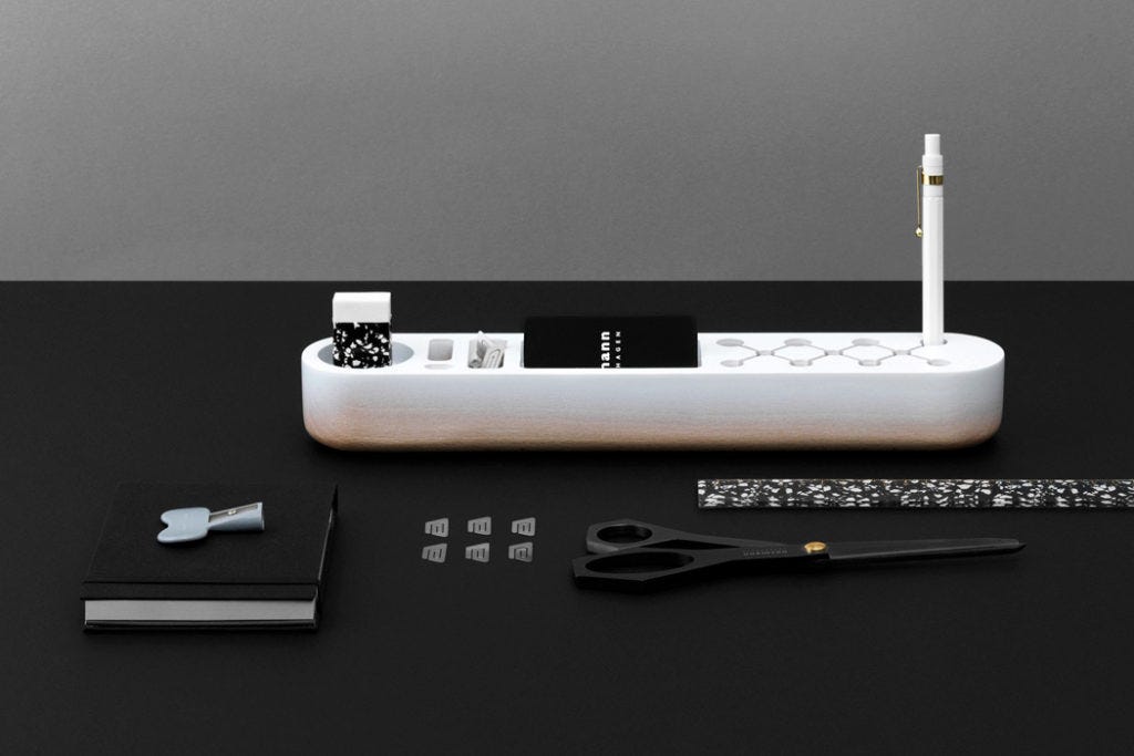 A Colorful Gradient Desk Organizer That Brightens Your Day Up