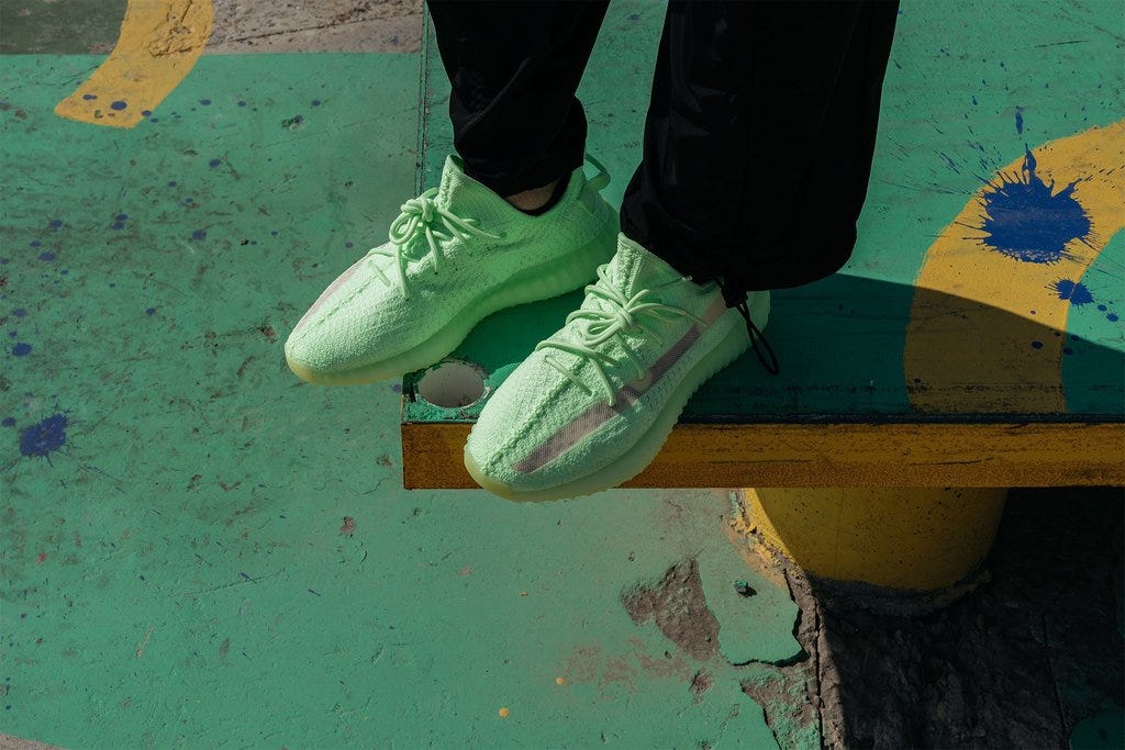 air yeezy glow in the dark tour