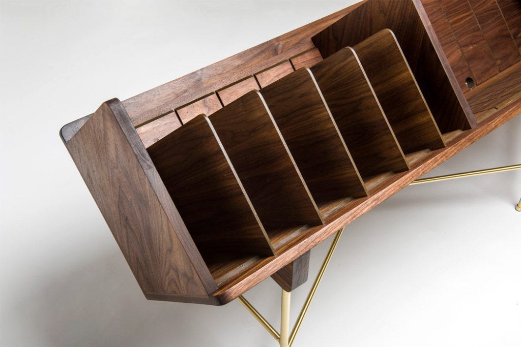 A Credenza Or Sideboard That Hide Vinyl Records 123 Design Medium