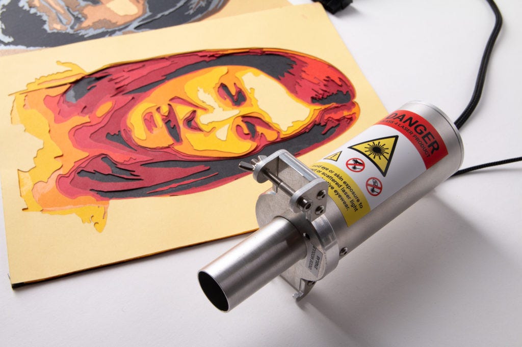 Cardboard & Paper Laser Engraving & Cutting by Zmorph SA Medium