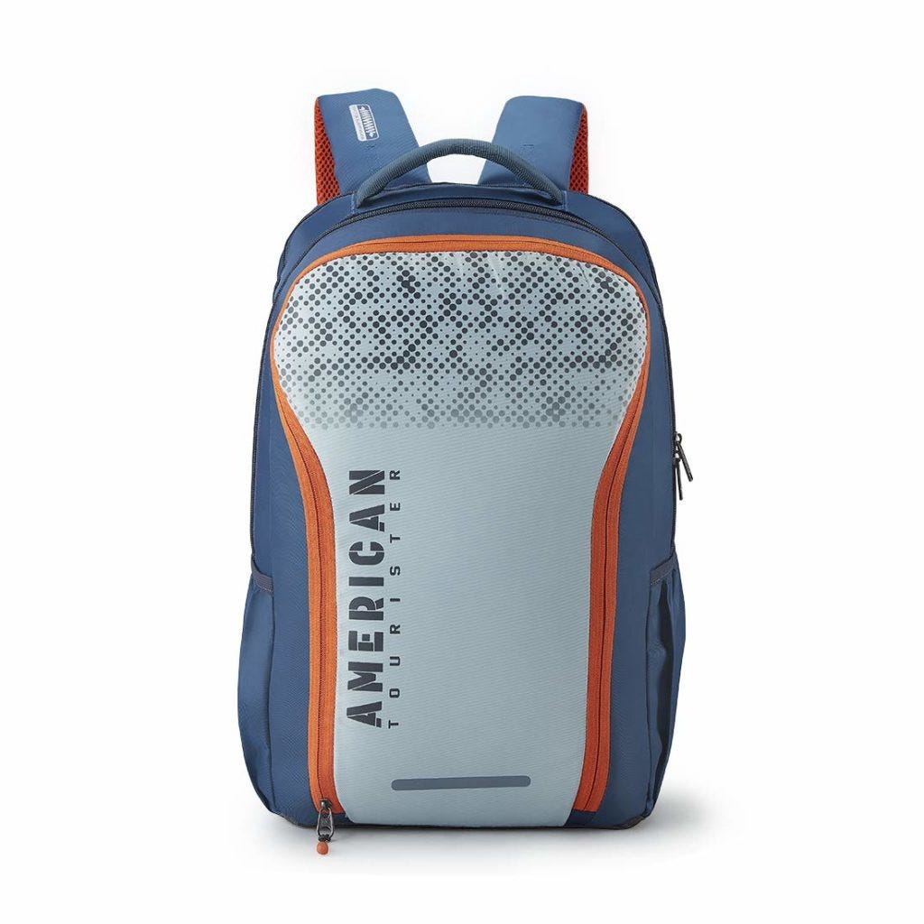 american tourister navy blue backpack
