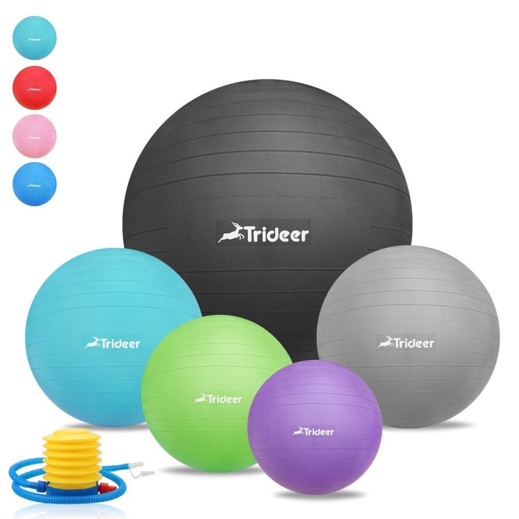 exercise ball with flat bottom