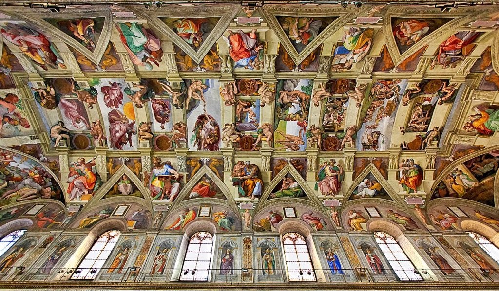 In 1512 Sistine Chapel Ceiling Floors The Public Toni Hoskin