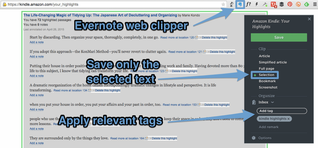 Kindle Notes To Evernote