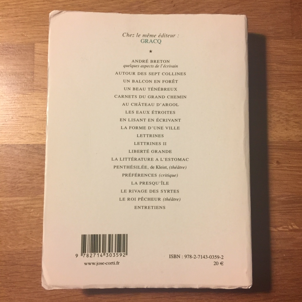 le rivage des syrtes rencontre avec vanessa