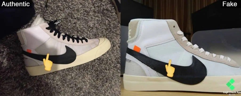 How To Spot Real Vs Fake Off White Nike Blazer Og By Legit Check By Ch Medium