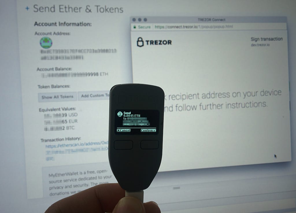 How to add ethereum to trezor