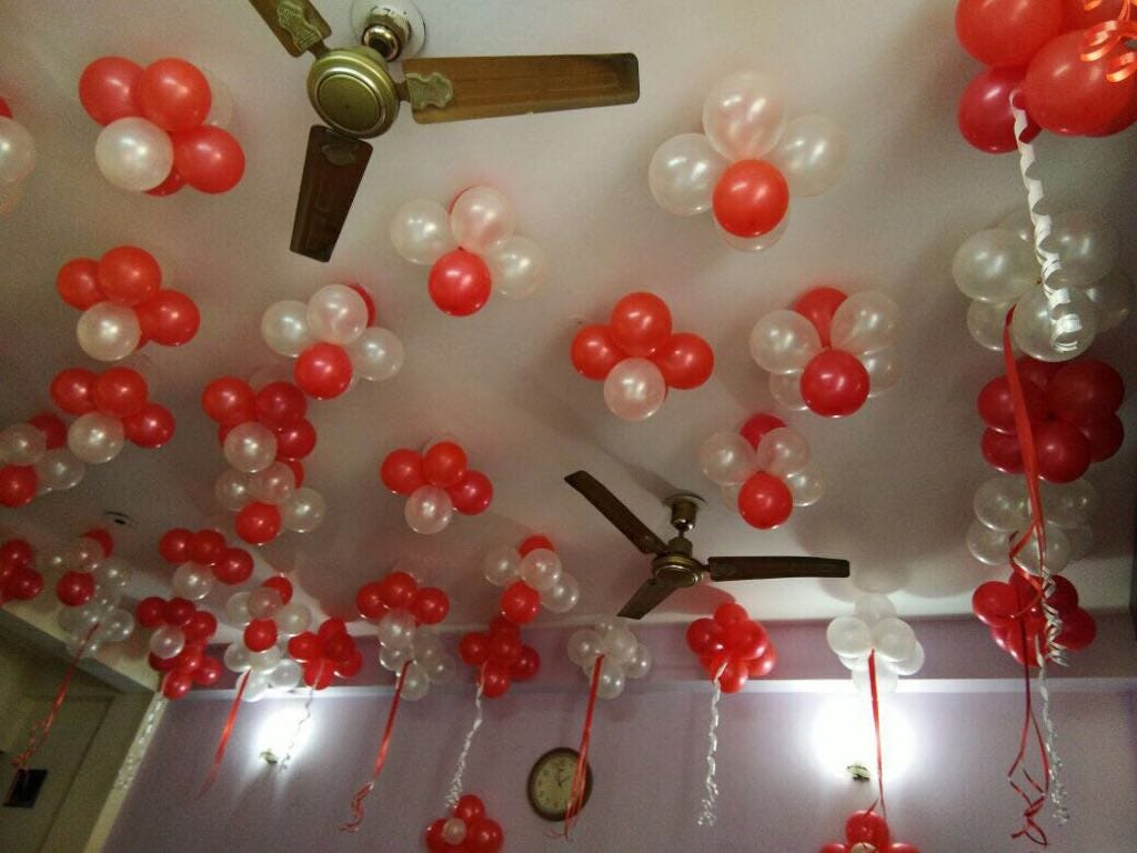 Room Decor Birthday First Night Anniversary Balloons Room