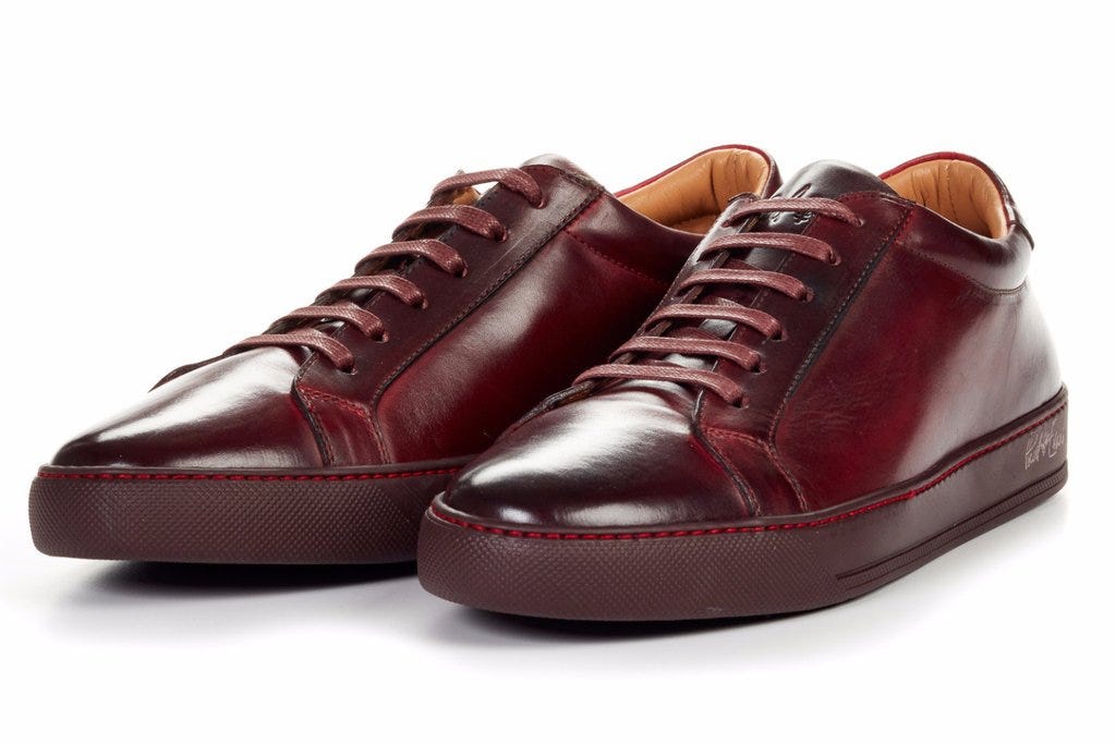 oxblood red shoes