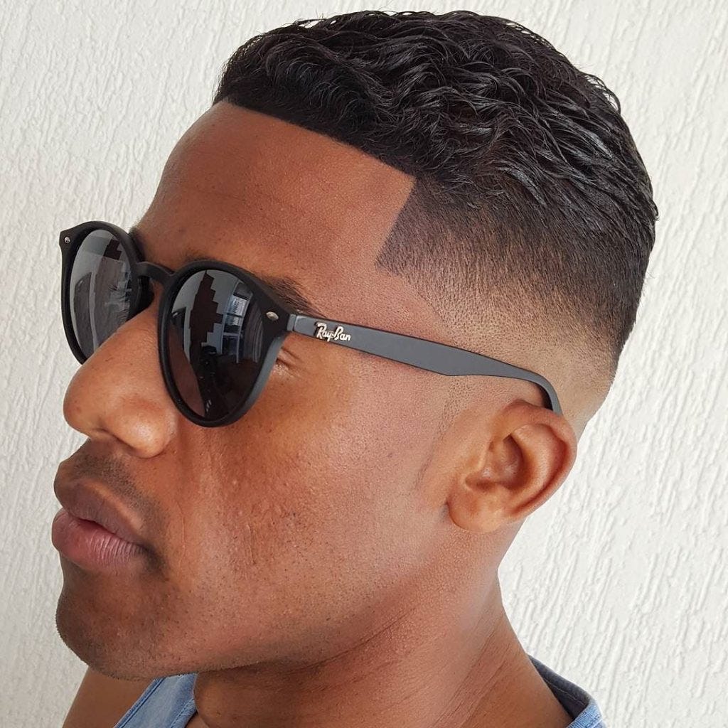 Line Up Haircut Black Guy - bpatello