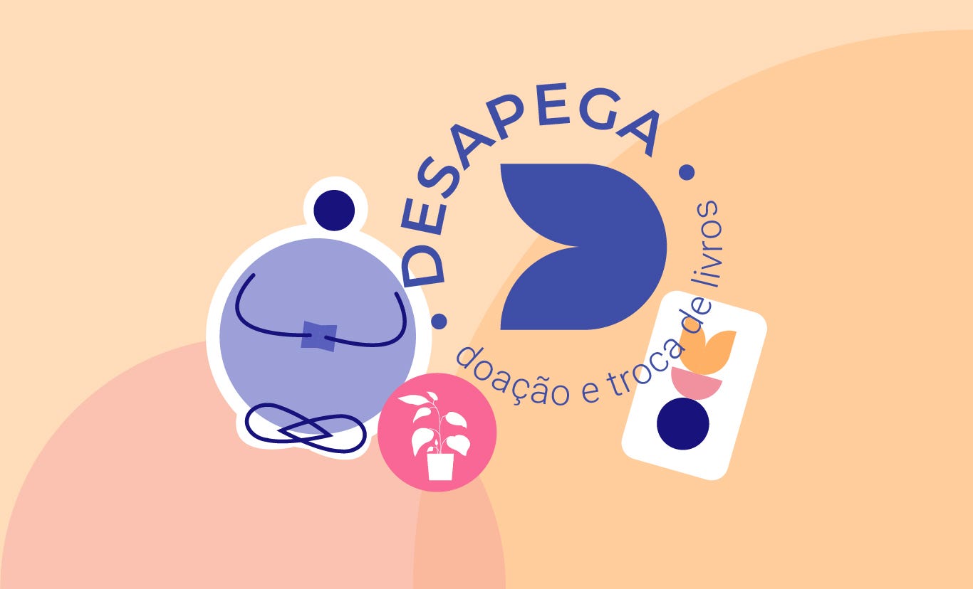 Moodboard de identidade visual do Desapega