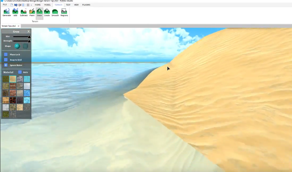 Tips For Building Beautiful Terrain By Sawyer Nichols Roblox - roblox studio camera lock