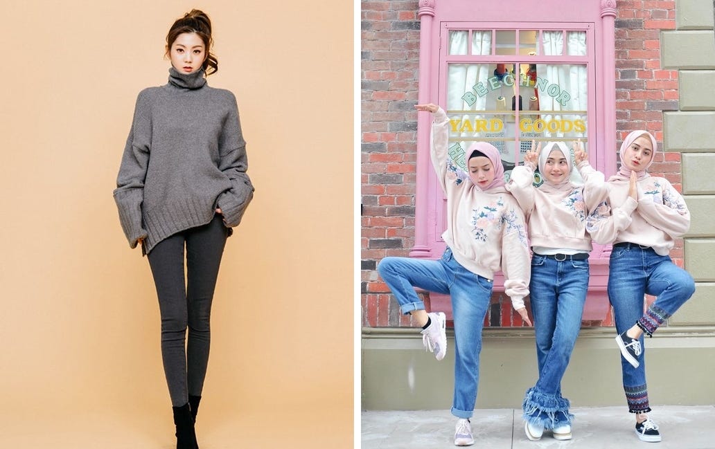 Korean Style untuk Hijab Fashion Lihat Inspirasinya Yuk 