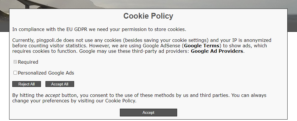 Creating A Custom Cookie Consent Popup By Christian Behler Level Up Coding