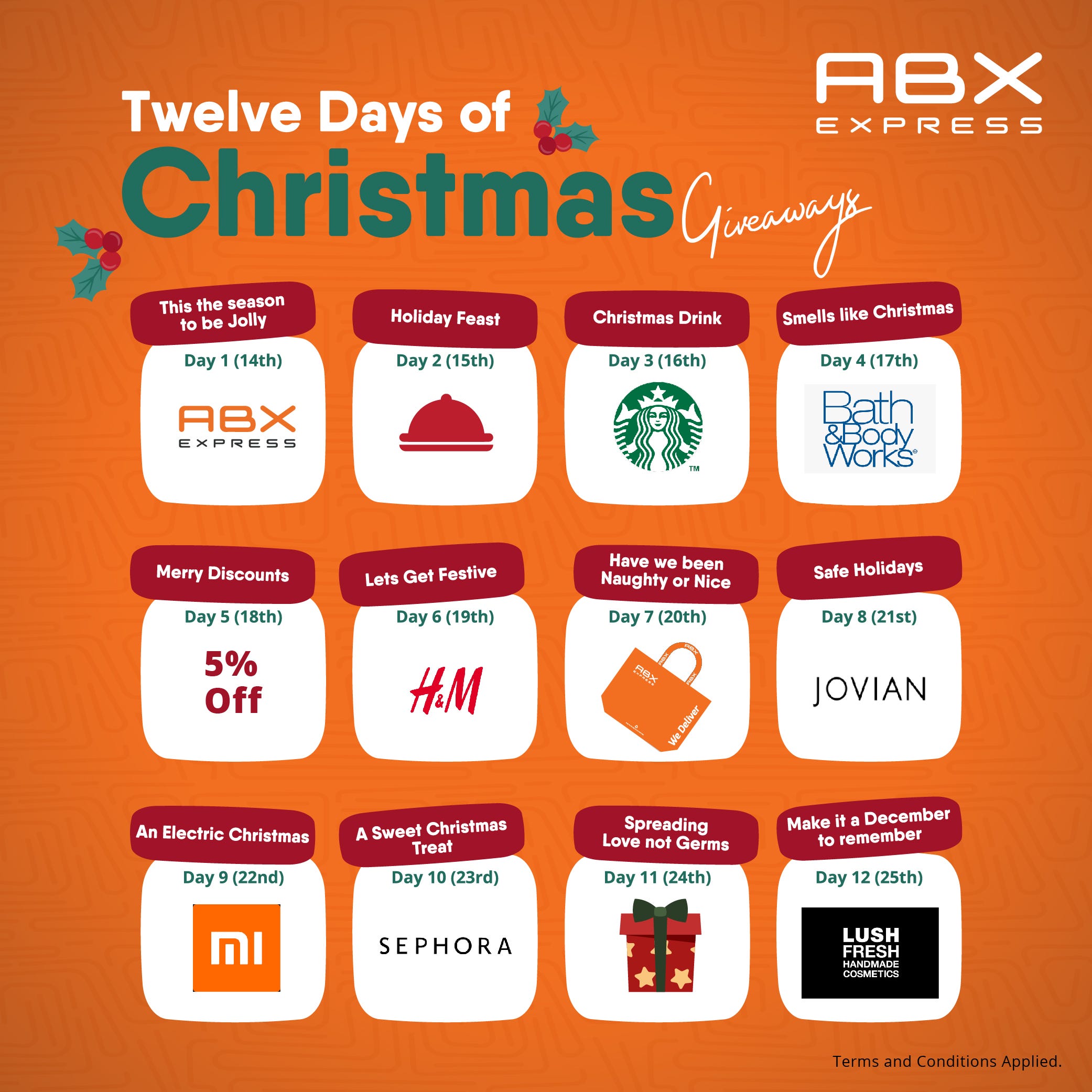 Abx Express 12 Days Of Christmas Giveaways By Abx Express Medium