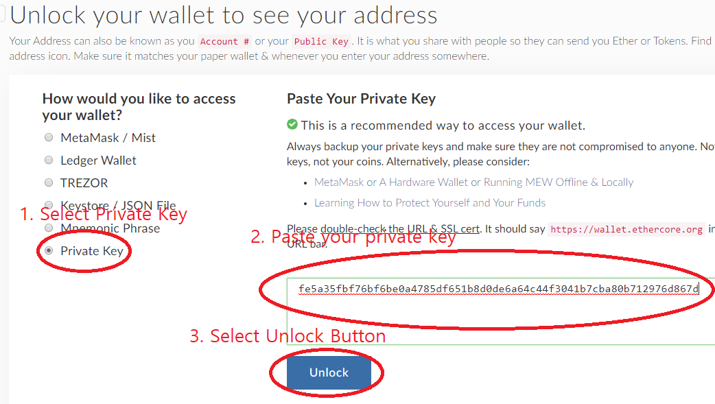 How to generate EtherCore Wallet and obtain EtherCore wallet address ...
