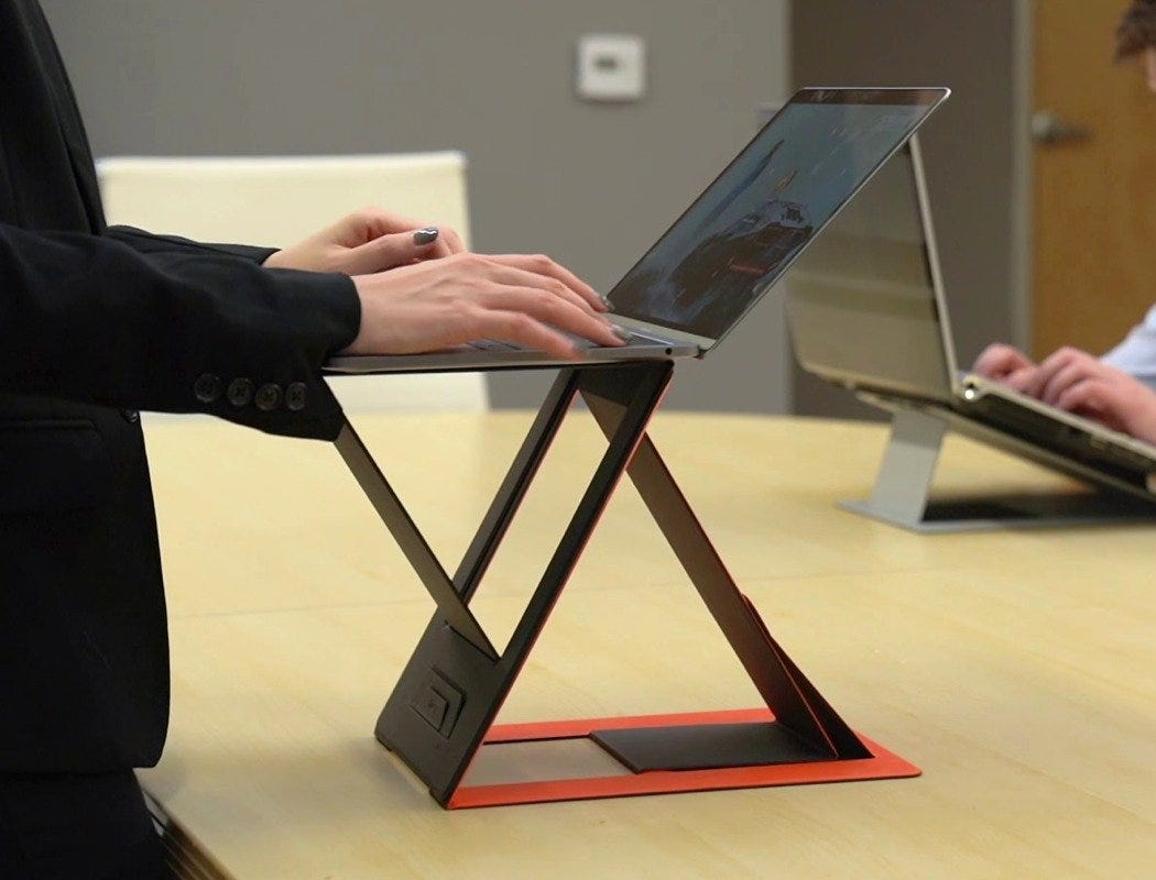 Laptop Stand Turns Your Desktop Into An Ergonomic Fixture