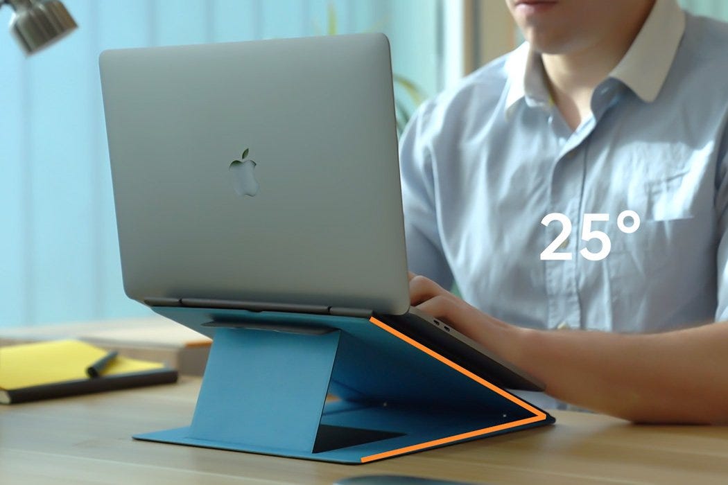 Laptop Stand Turns Your Desktop Into An Ergonomic Fixture