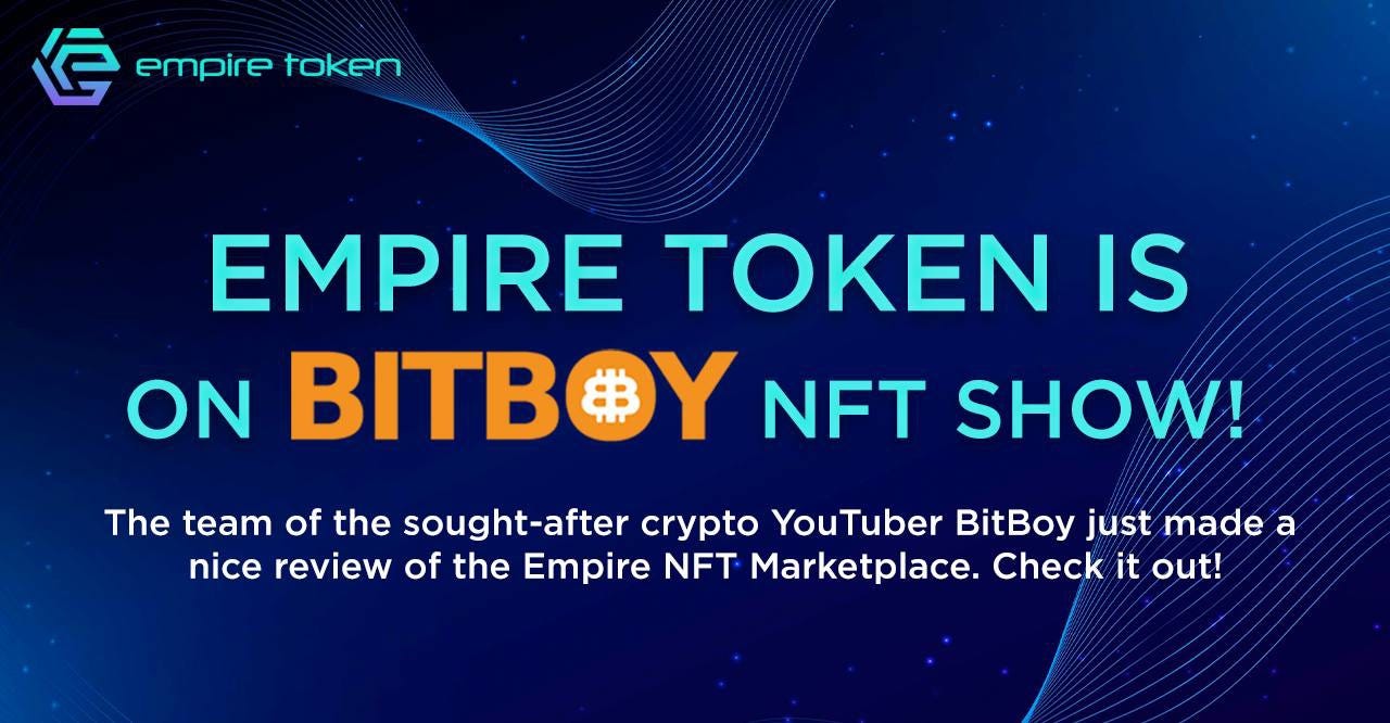 Empire Token Under The Spotlight! to Empire Blog