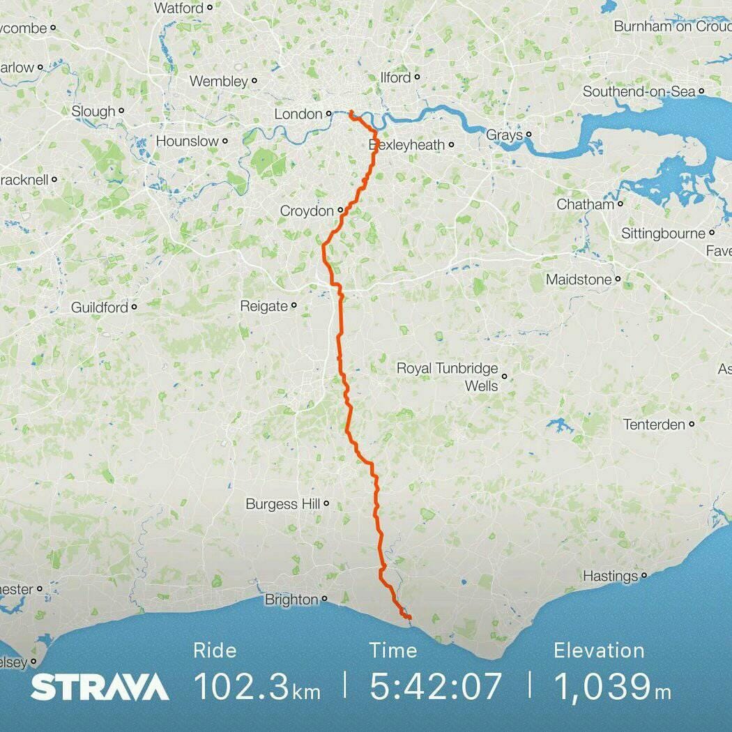 best cycle route london to paris