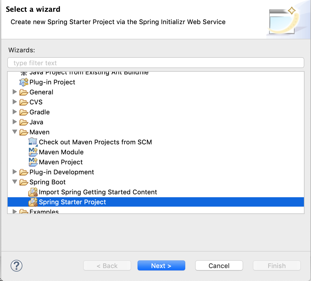 setup spring boot project in eclipse