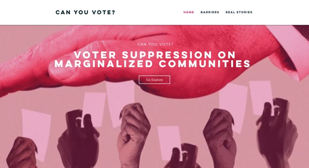 Birth and Growth of “Can You Vote?” by Jailene Enriquez Design for