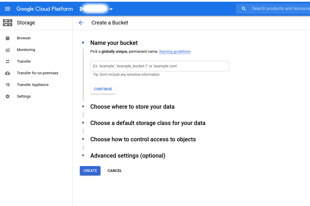 Create a bucket in Google Cloud Platform and make its objects publicly