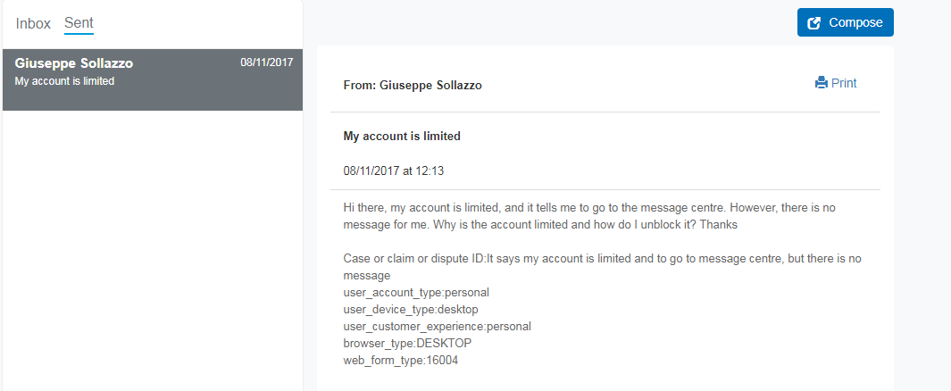 PayPal closed my account with no explanation. It could