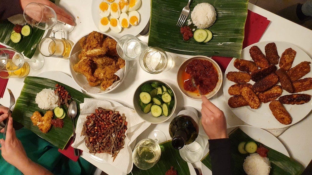 Nasi Lemak in Berlin, made by a good friend who makes kaya.