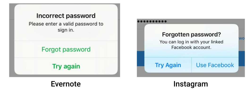 A look at "Incorrect password" messages in Apps | by Elena ...
