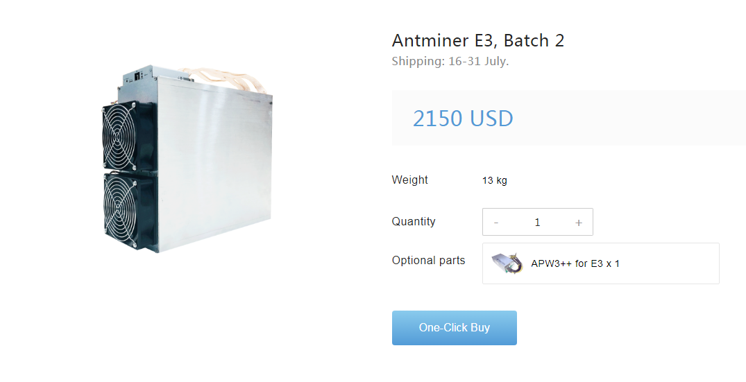 antminer e3 price