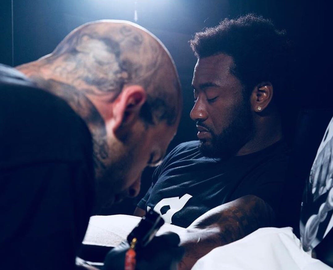 Tattoo Artist Steve Wiebe Tattoos Go Back As Far As The Bc Days By Dentrell Hill Medium