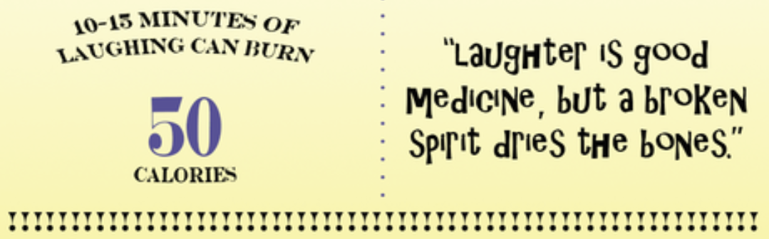 does laughter burn calories